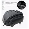 1X Waterproof Black Pu Leather Motorcycle Atv Scooter Rear Seat Luggage Tail Bag
