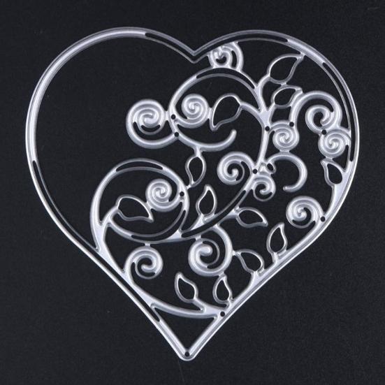 Metal Hollow Love Heart Vine Cutting Die Scrapbook Album Paper Card Stencil
