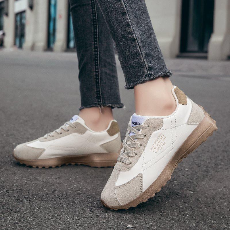 Women's New Casual Versatile Leather Soft-soled Forrest Gump Shoes