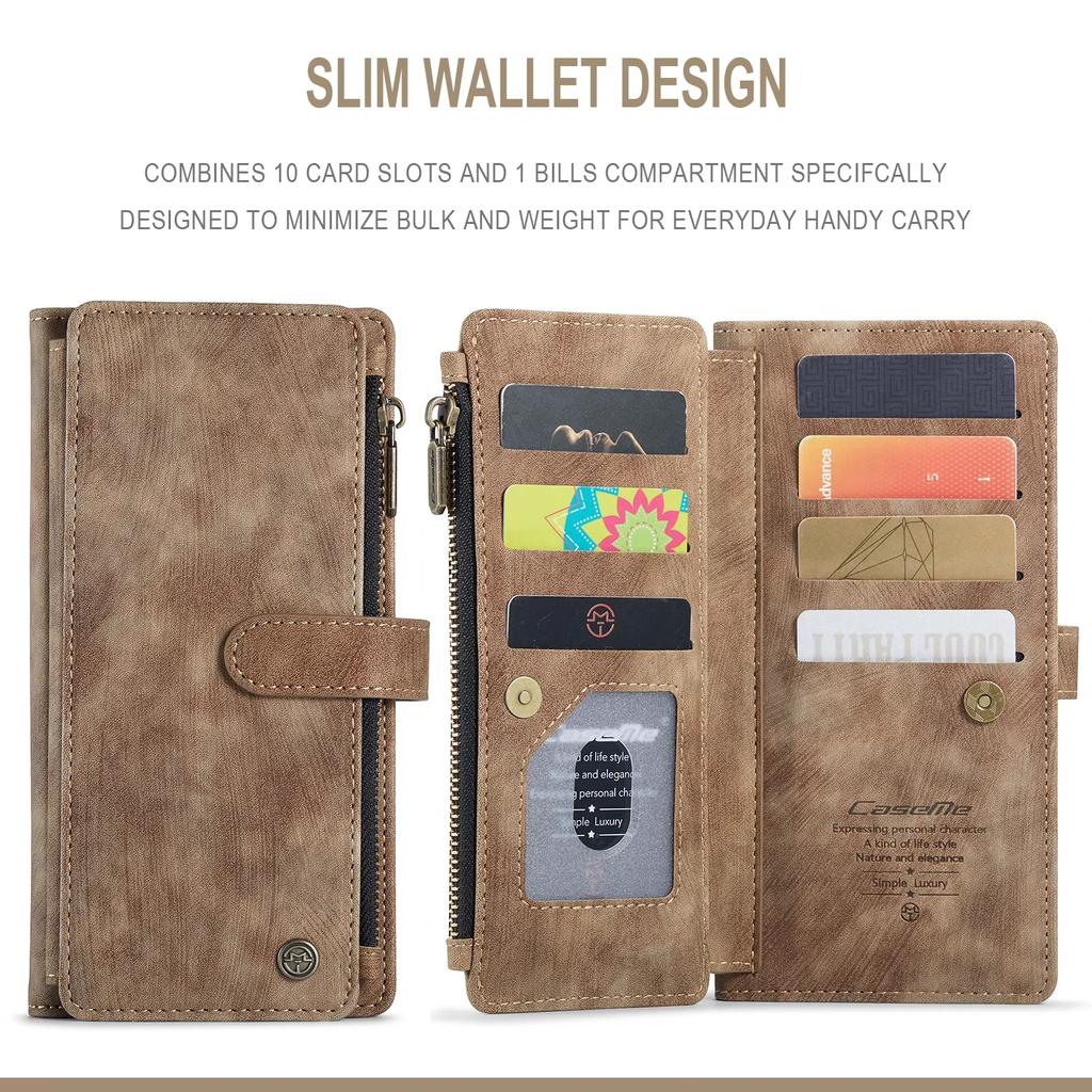 Skórzane etui z klapką na telefon Samsung Galaxy S25 Edge S24 S26 Ultra S23 FE S22 S21 S20 Plus Note20 A16 A56 A17 A37 A57 Portfel Etui