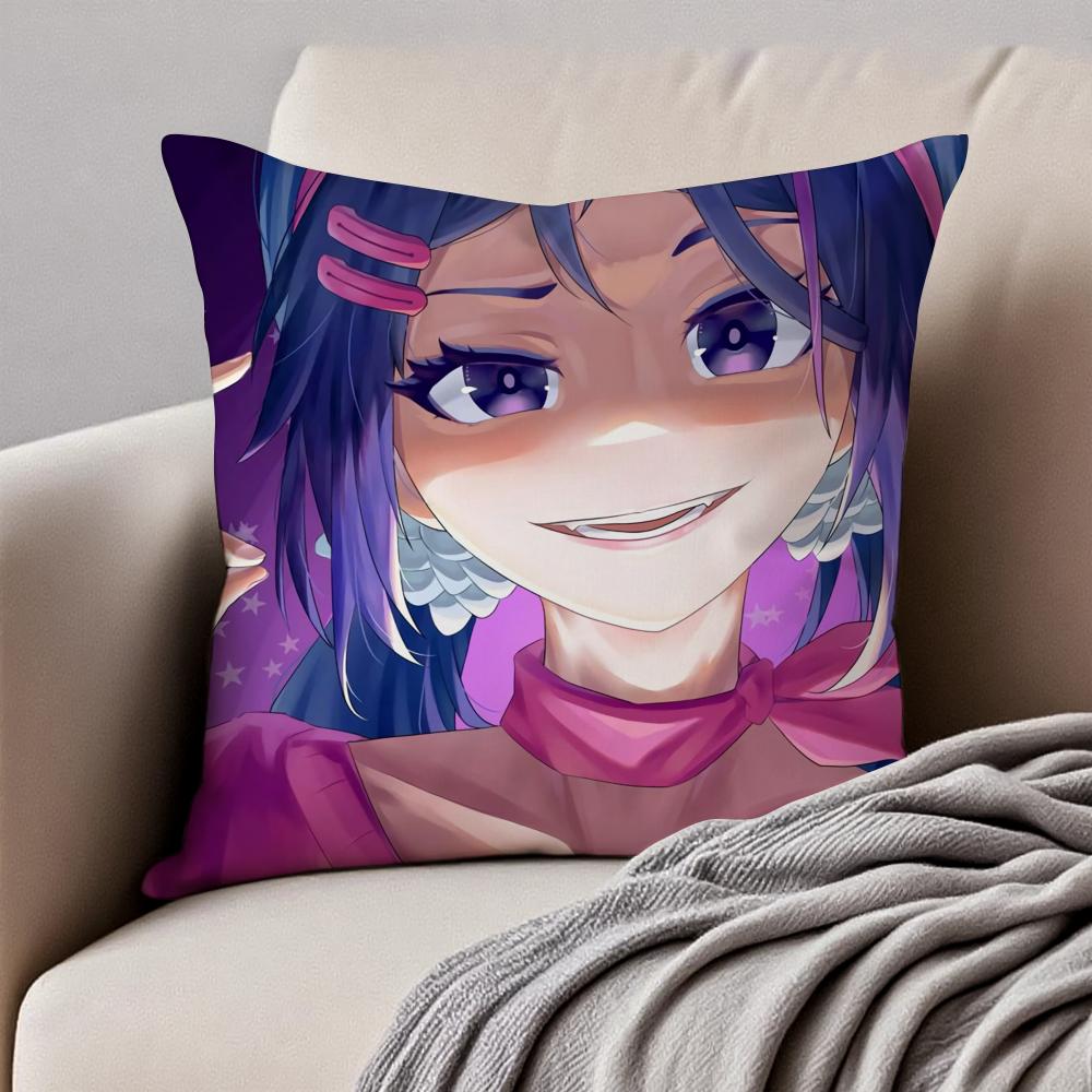 Cute Japanese Game MMiSide Cushion Cover Pillowcase Antidustmite Invisible Zipper Short Plush Sofa Cushion
