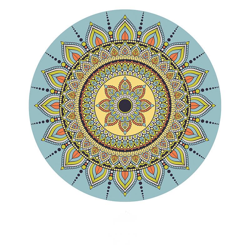 Koberec Retro bohémský kulatý noční stolek Geometrická podlahová rohož Obývací pokoj Home Decor