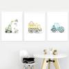 Construction Trucks Transportation Car Nursery Wall Art Print Canvas Painting Nordic Poster Wall Pictures Baby Boy Room Decor