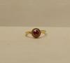 Vintage 14K Gold Garnet Ring - Delicate Engagement Ring