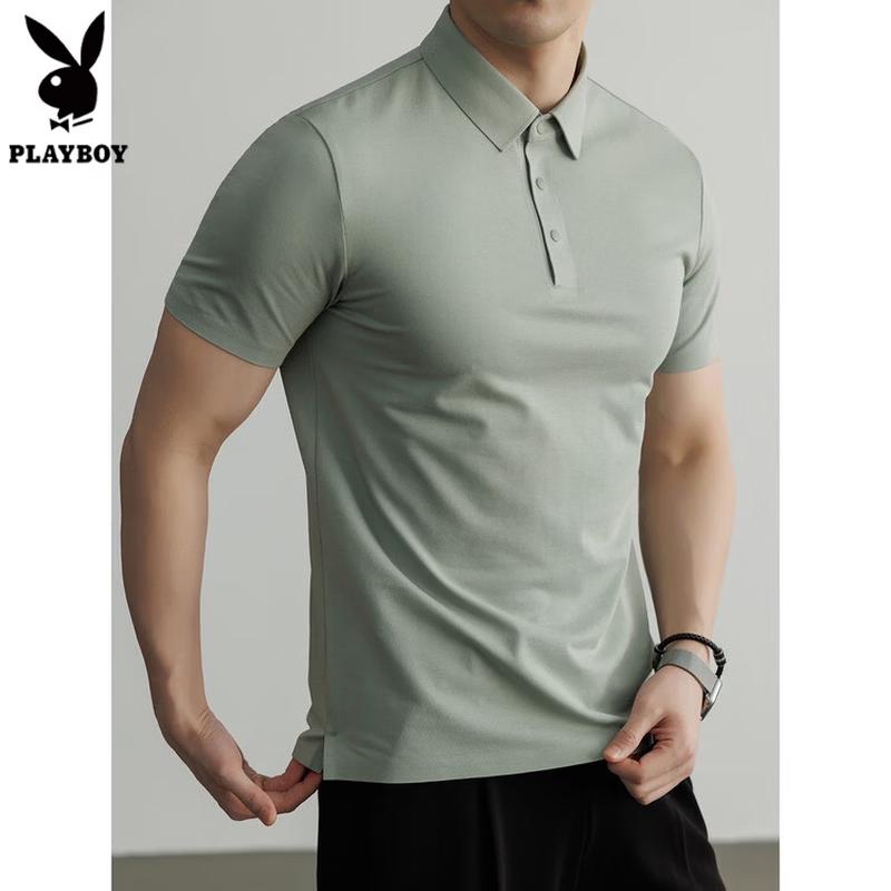 

PLAYBOY Men s Cooling Quick-Dry Polo T-Shirt L 170