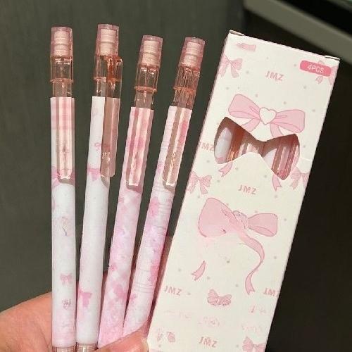 Bow Series Mechanical Pencils High-value Students No Cutting  Girl's Heart Activity Pencils  Not Easy To Break The Core
