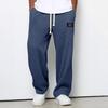 European and American men's spring and autumn tide brand drape straight sweatpants wide-leg sports casual trousers