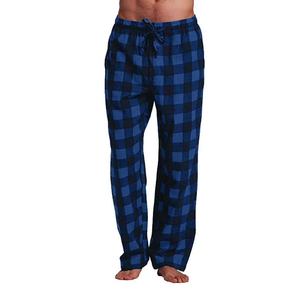 Mens Casual Pants With Cotton Blend Fabric And Relaxed Fit For Home Lounge