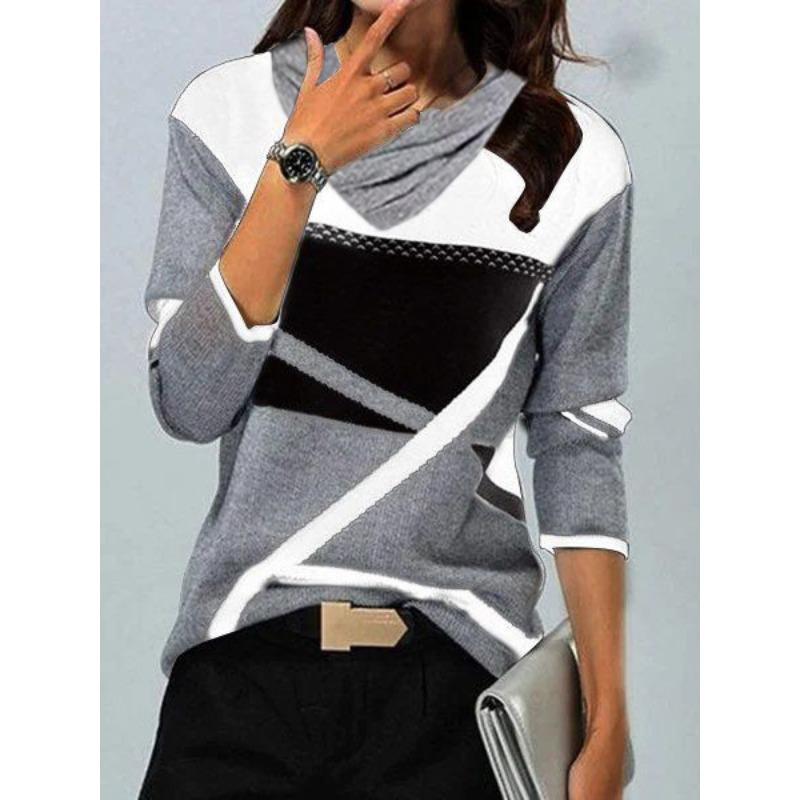 

Модные женские повседневные блузки и рубашки с длинным рукавом QICED S белый