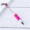Beadable Ballpoint Pens DIY Pen, Colorful Fancy Beaded Crafting Gift for Students, Party Favors, Creative Office Supplies Novelty Rainbow