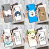 Cartoon Samojede Hund Handyhülle Für Samsung Galaxy A55 A35 A25 A15 A52 A32 A12 A51 A71 A13 A33 A53 A14 A34 A54