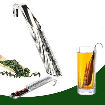Tee-Ei Edelstahl Stäbchen Pfeife Teezubereiter Sieb Maschen Teezubereiter für losen Tee Blätter Kräuter Gewürze Einzelbecher Aufbrüher Tassen