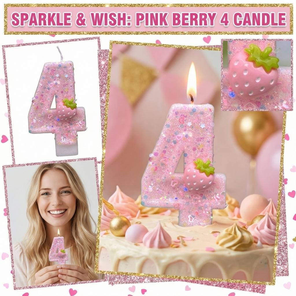 Fashion Cartoon Creative Birthday Candles Party Digital Candles
