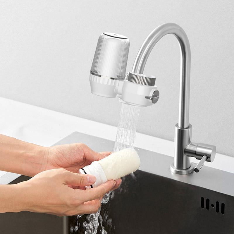 Home Kitchen Tap Pre-filter Anti-splash Water Ceramic Activated Carbon Direct Drinking Water Purifier