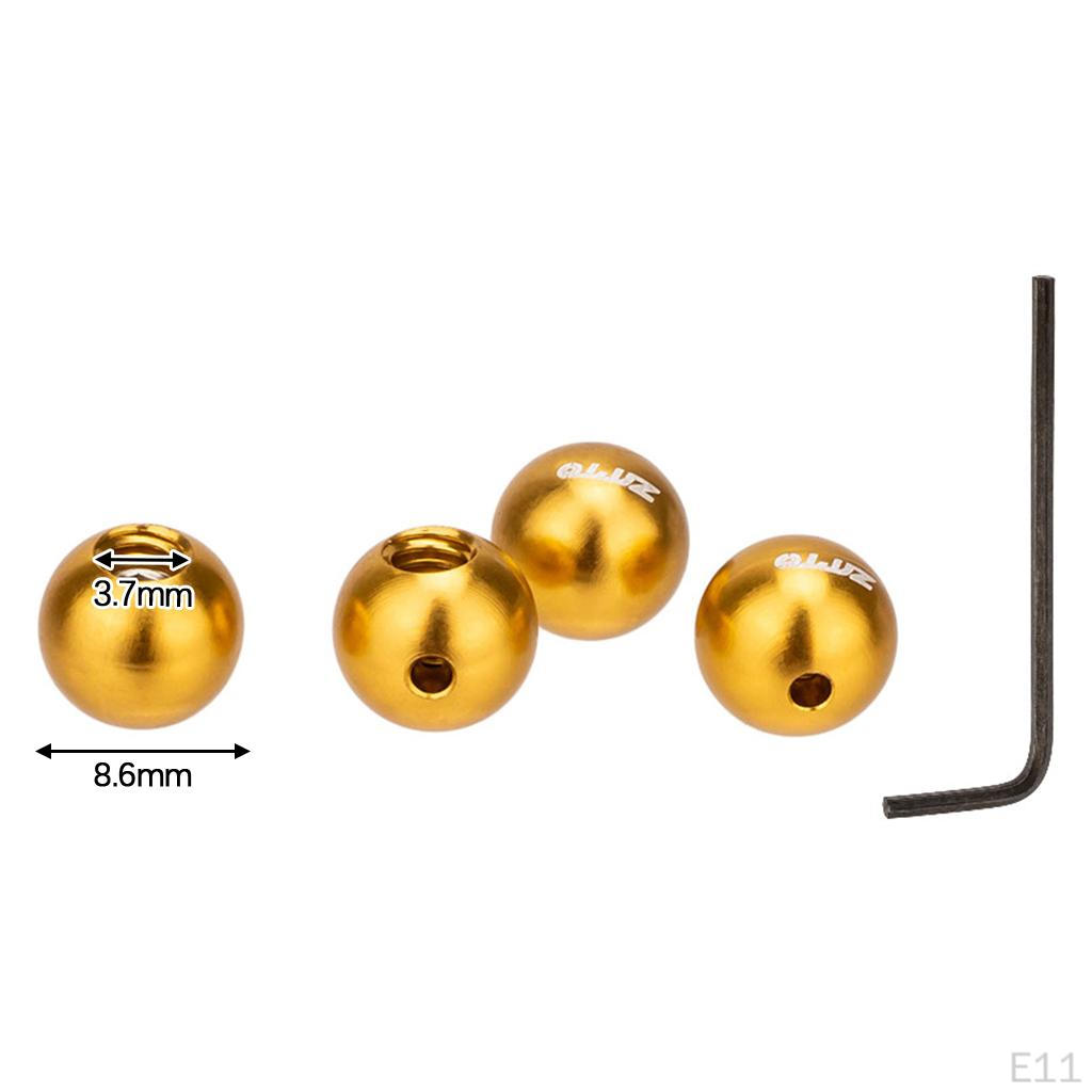 4 Cable End Set Aluminum Alloy Multi- Tips Outer Er Ball Hat s for Cycling Accessory