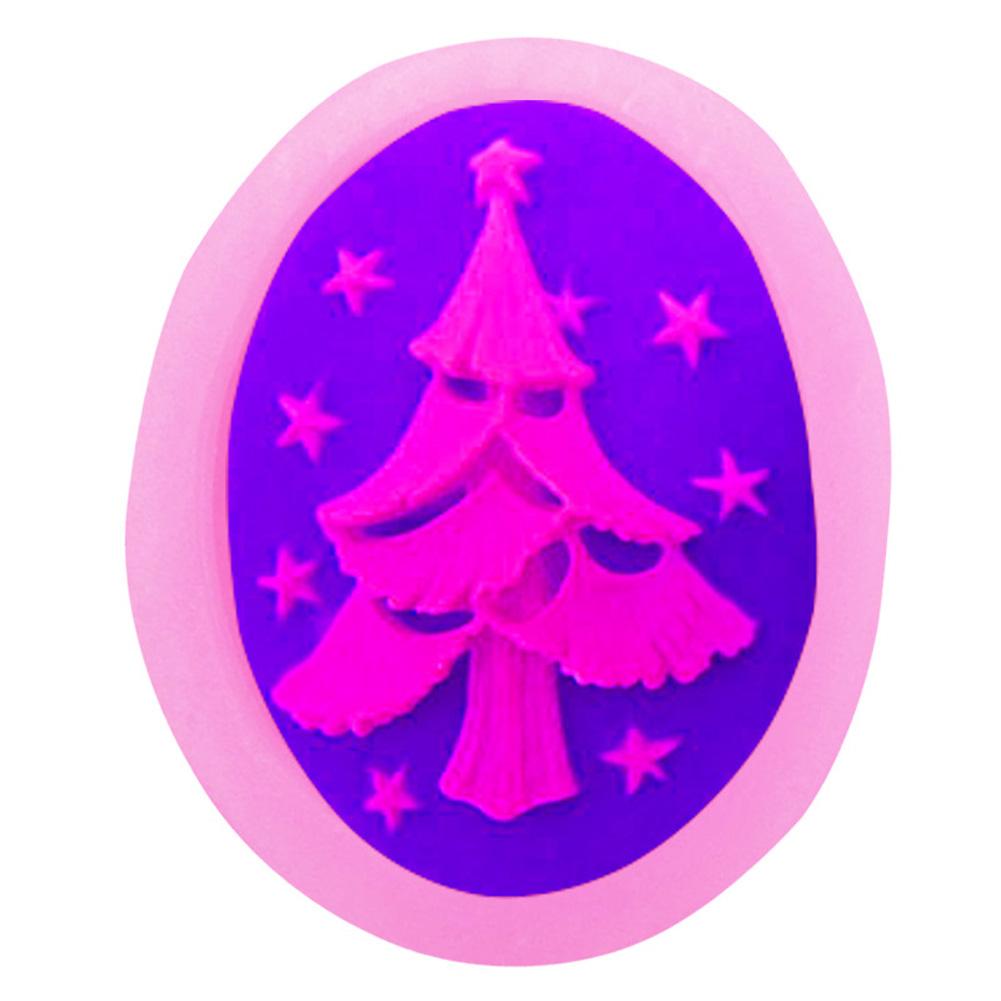 Christmas Tree Shape Silicone Mold DIY Soap Chocolate Biscuit Fondant Cake Decorating Tools