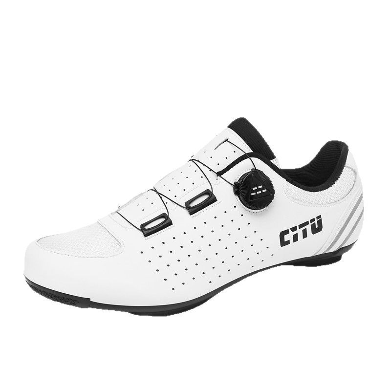 New unlocked cycling shoes spring and summer mesh men's and women's road bike lock shoes mountain bike hard bottom lock pedal set