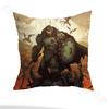 D-Doom Slayer pillowcase casual style decoration, suitable for home decoration (excluding pillow core)