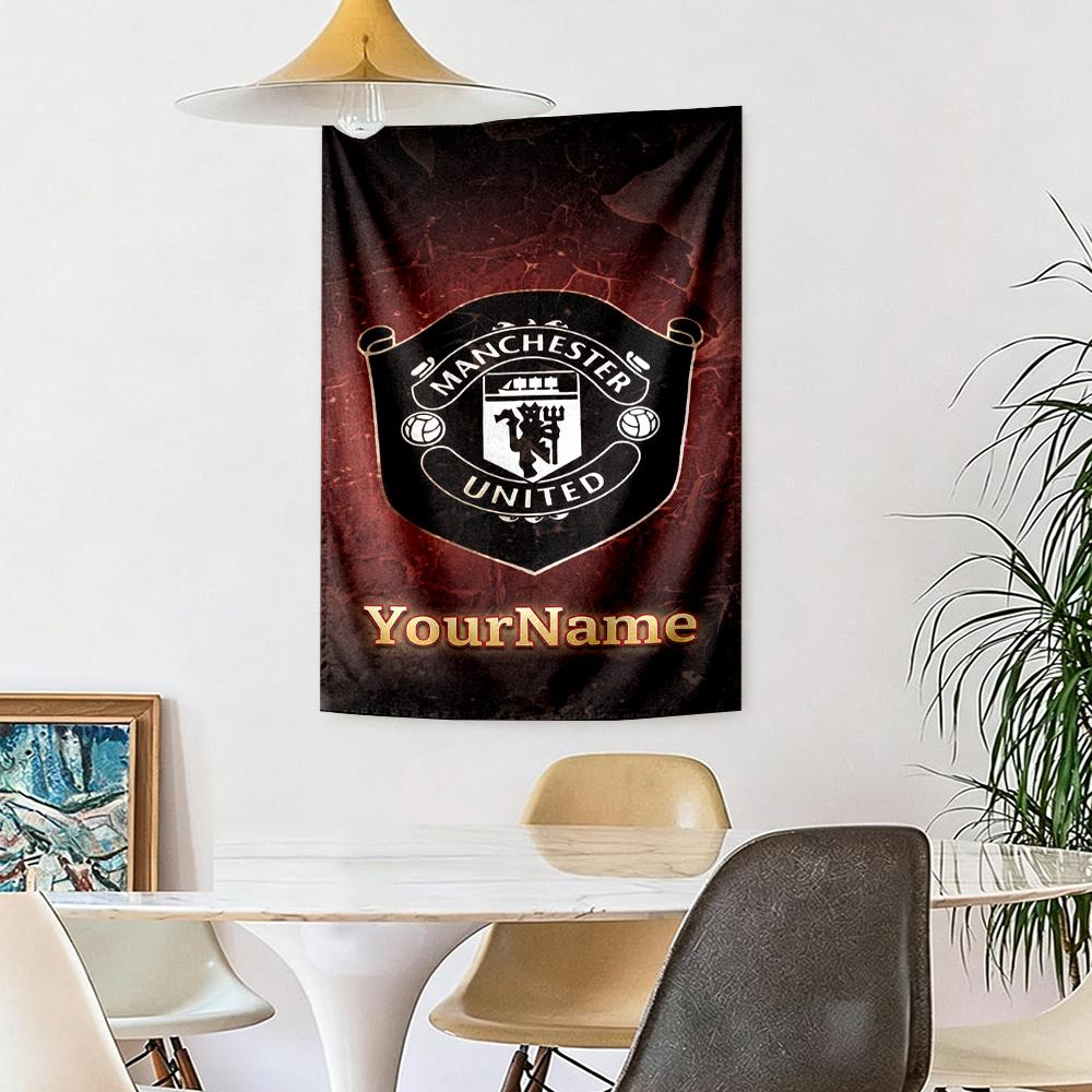 Manchester Custom Your Name Wall Decor Tapestry Art For Pet Memorial Birthdaywedding Party Backdrop Family Gift