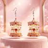 Retro Retro Carousel Earrings Mini Carousel Drop Earrings  School Holiday