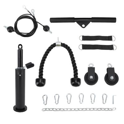 DIY Fitness Vybavení Set Odnímatelná Rukojeť 360 stupňů Otočná Kladka Domácí Posilovací Kladkový Systém pro Bicepsy