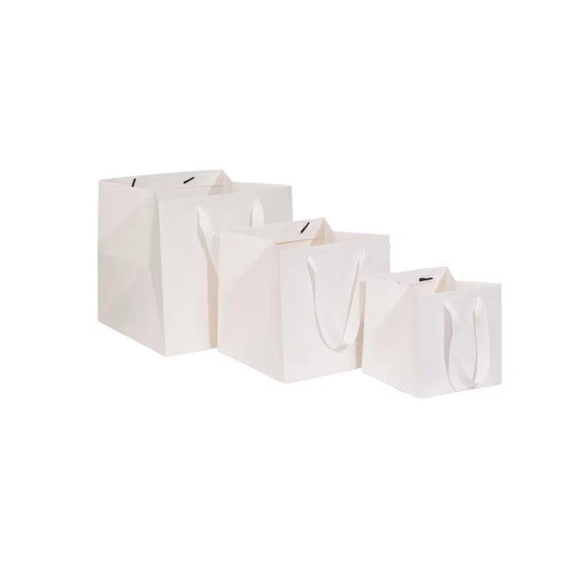 Square Paper Gift Bag for Flowers & Basketball Birthday with Simple Ins Style