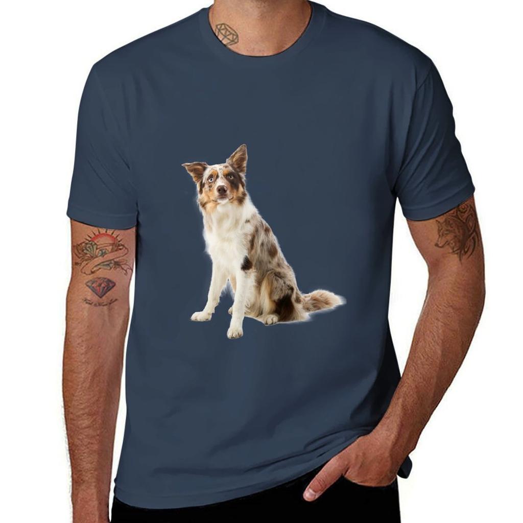 Border Collie Indie Tshirt Stretch Fabric Comfort Tshirt
