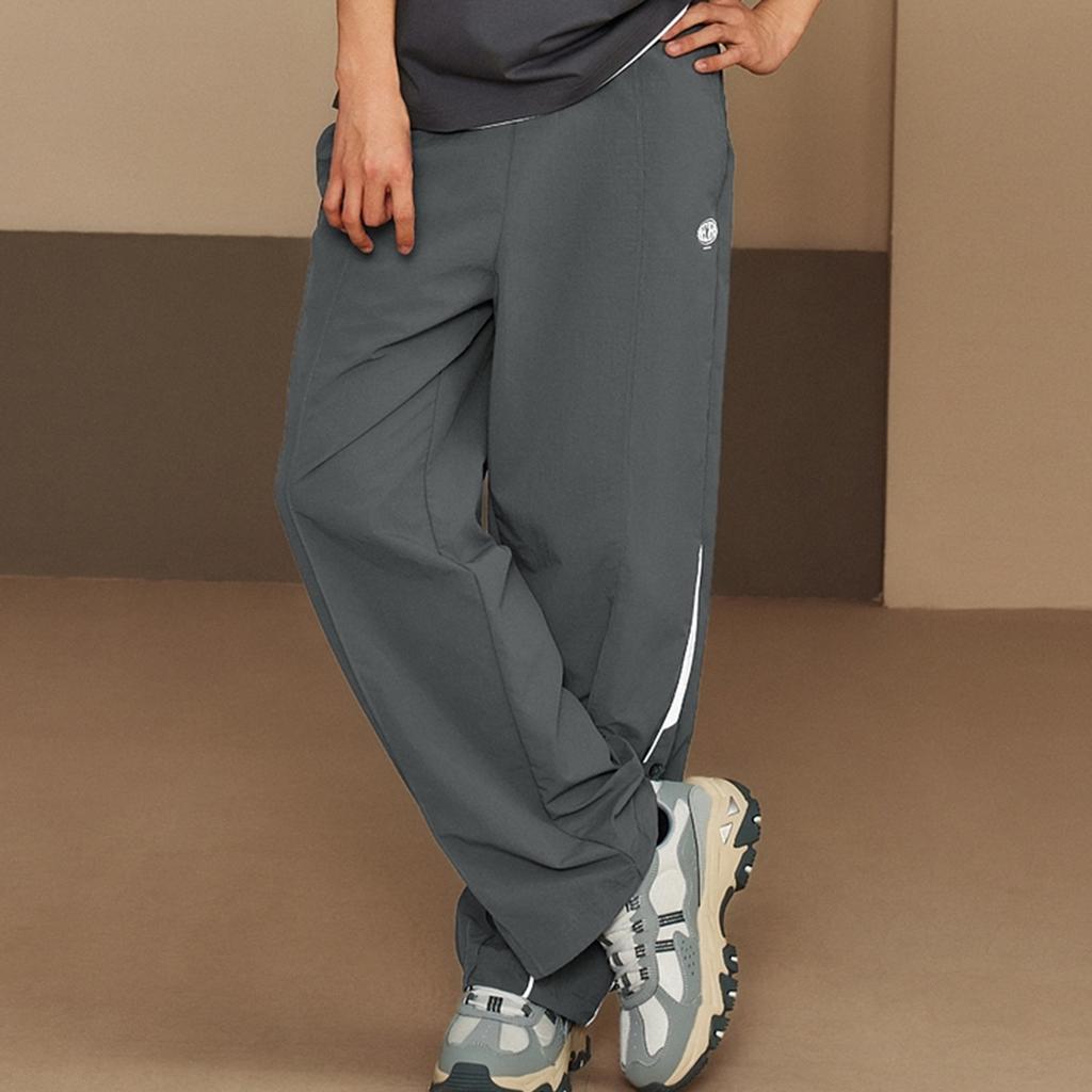 Skechers Lace-Up Loose Straight Leg Woven Sports Casual Pants Men bottoms Smoky-Gray L225M073-013P