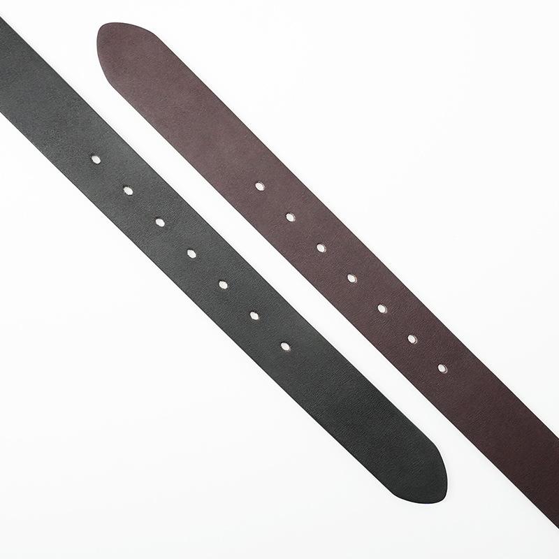 New Men's Belt 3.8 Wide-pin Buckle Casual Leather Belt