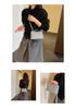 2026 Retro Braided Women's Lunch Box Bag - Versatile, High-Grade, Large Capacity for Commuting and Crossbody Use