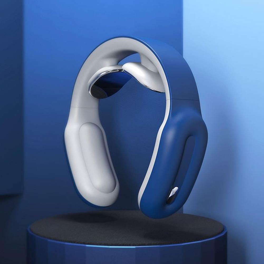 Smart Neck Shoulder Massager Domestic Electric Massage Device Multifunction Waist Neck Protection Blue