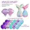 Mermaid-Themed Cartoon Tail Balloons Set for Kids' Birthday Party Decoration
