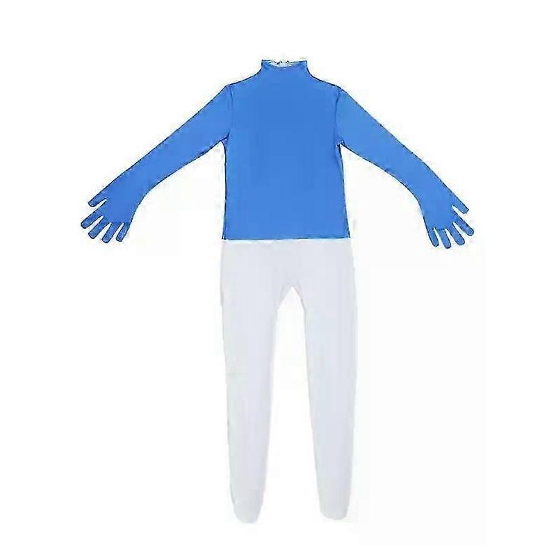 Die Schlümpfe Cosplay Kostüm Jumpsuit Roboter mit Maske Neu Buch Tage