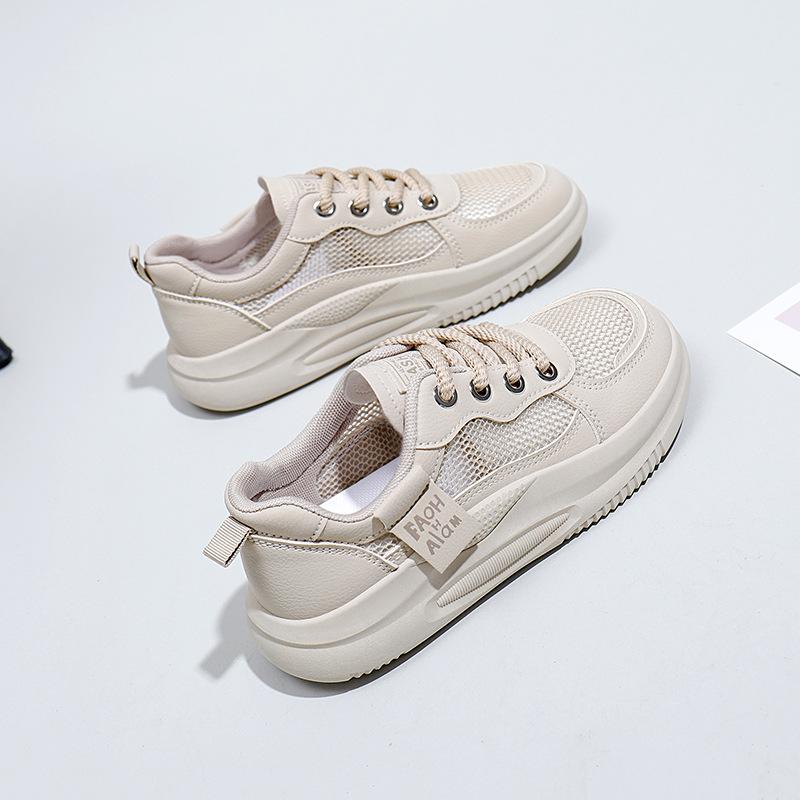 

Белые туфли женские новые летние студенческие универсальные повседневные модные туфли на толстой подошве модные кроссовки 40