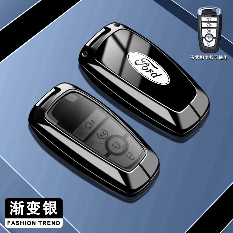 TZZW5 Zinc Alloy Car Smart Key Case Cover Keyless Shell for Ford Fusion Mustang Kuga Ecosport Explorer F250 F350 F450 F550 Raptor F150