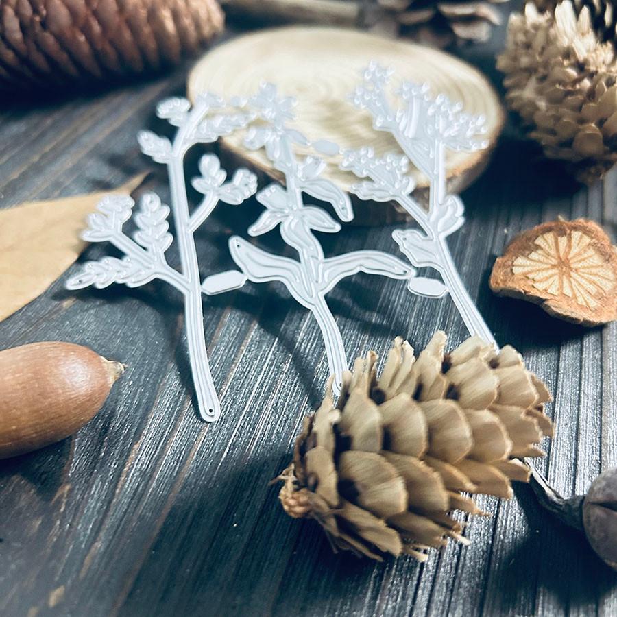 3pcs Flowers Metal Cutting Dies Stencil for DIY Scrapbooking Photo Album Embossing Paper Cards Crafts Diecuts