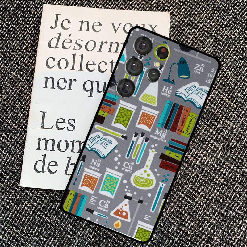 Science Chemistry Style Case For Samsung Galaxy S25 Ultra S21 S22 S23 S24 Ultra S9 S10 S20 Plus S25 FE Back Cover