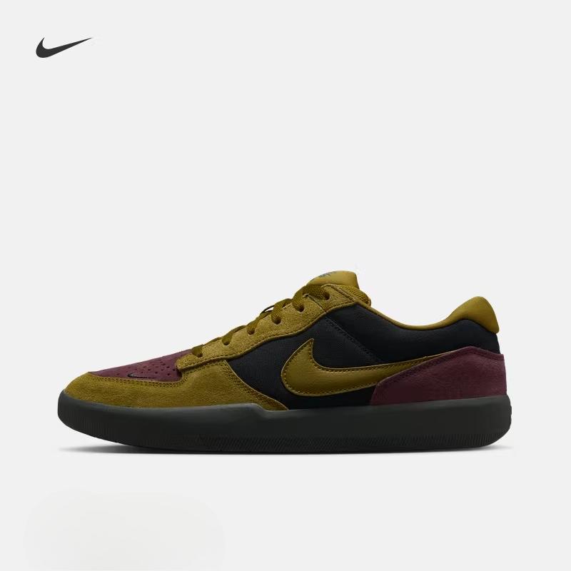 Nike Breathable Skate Shoes for Spring Parkour Suede Textured Leather Grippy Surface - NIKE SB FORCE 58 DV547