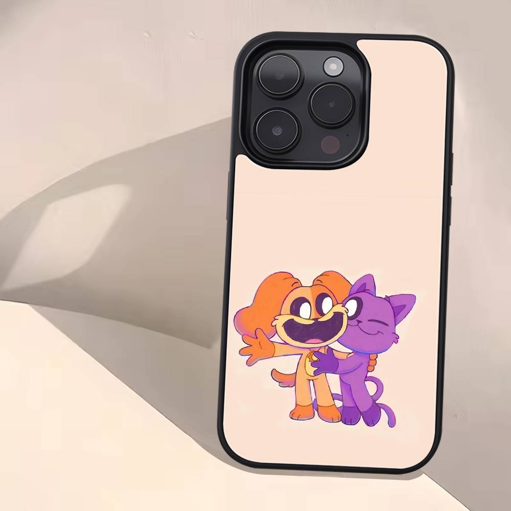 

Anime P-Poppy Playtime Phone Case Black Hard Plastic Phone Case For Iphone 17 Air 16 15 14 13 12 11 Pro Max PC TPU Ins Case iPhone 13pro max