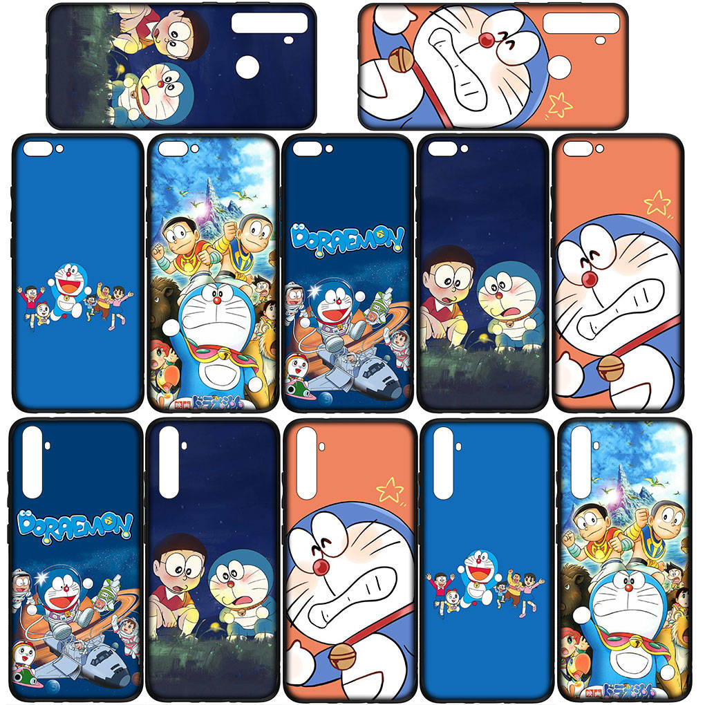 Kryt pro iPhone 16 15 Xiaomi Redmi Note 14 13 12 11 Pro Max X 8 9 16e Samsung Galaxy S25 S24 S23 Moto G85 G24 OPPO Huawei Anime Doraemon Pouzdro na telefon