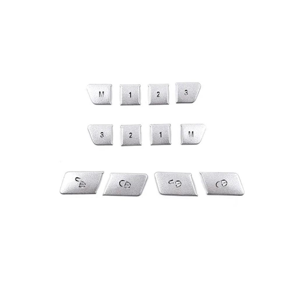 12pcs Door Lock Switch Button Cover Trims For Mercedes Benz A B CLA/GLA E Class