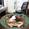 1 Stück Meerschweinchen Kunstwerk Stuhl Teppich für Büro, Rutschfest, Weicher und Langlebiger Büroteppich, Perfekt für Büro yy260127108