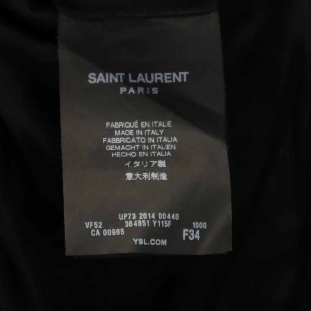 SAINT LAURENT Italian Silk tailored jacket F34 black Women Used