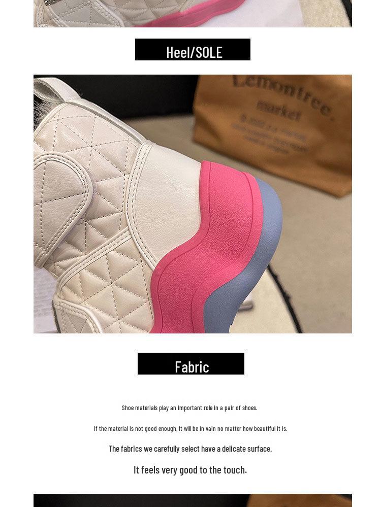 Harbin Women's Winter 2025 Fleece-Lined Snow Boots: Thick, Warm Ankle Boots for -40°C Cold Protection.