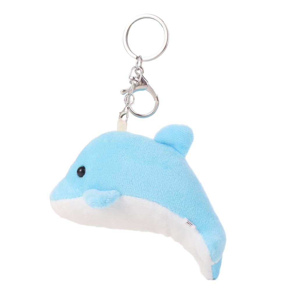 Bag Pendant Dolphin Plush Doll Keychain Ocean Animal Soft Stuffed Animal Keychain Funny Fluffy Animal Doll Key Rings