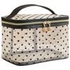 Black Heart Printed Mesh Love  Makeup Bag Large Capacity Women Toiletry Bag  Women