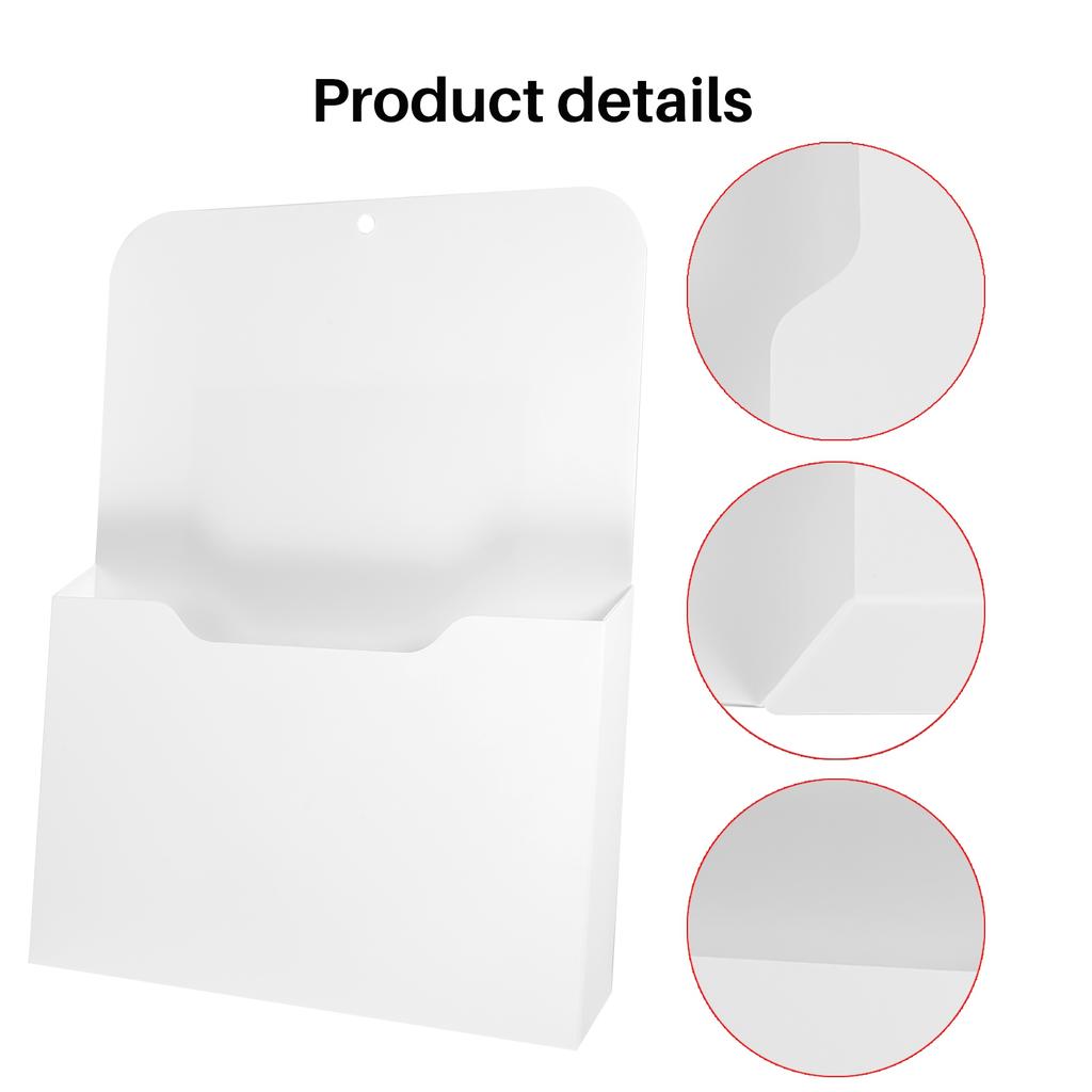 BHBL Magnetic File Holder - Magnetic Paper Holder, Pocket Organizer Supplies Storage Mail Organizer for ,Letter