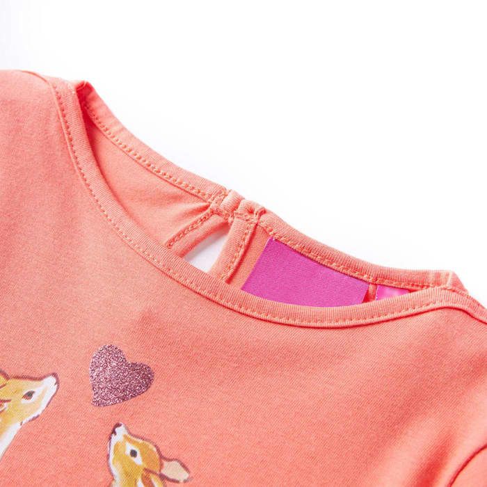 Children's Long-sleeved T-shirt Coral 92/104/116/128/140