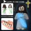 25 Pcs Mini Glow in The Dark Jesus Figures Glowing Jesus in Bulk for Church Christian Gift for Hide and Seek Religious Party Fa