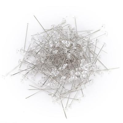 200 Stück Blumenstrauß-Nadeln, Brosche, Nähen, Kristallkopf, Perlennadel für Hochzeit, Schmuck, Dekoration